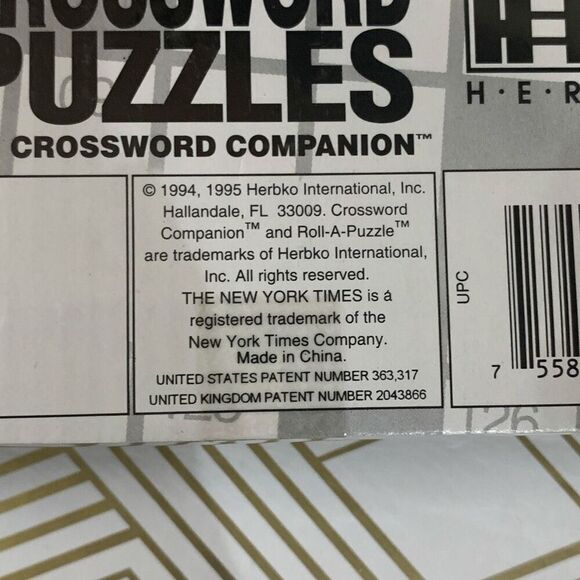 The New York Times Crossword Companion And Set of 2 Roll Puzzle System Refills - Picture 4 of 4